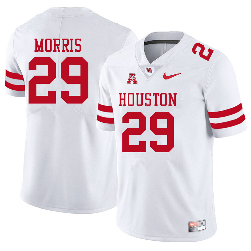 Men #29 Jamal Morris Houston Cougars College Football Jerseys Sale-White